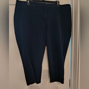 Talbots Navy Blue Women Petite (Size 20WP) Cropped Pants